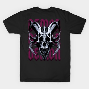 Pink Demon Skull T-Shirt